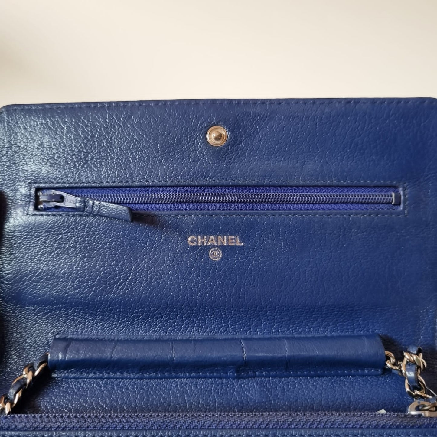 Chanel WOC Blue SHW #17 Size 19x14