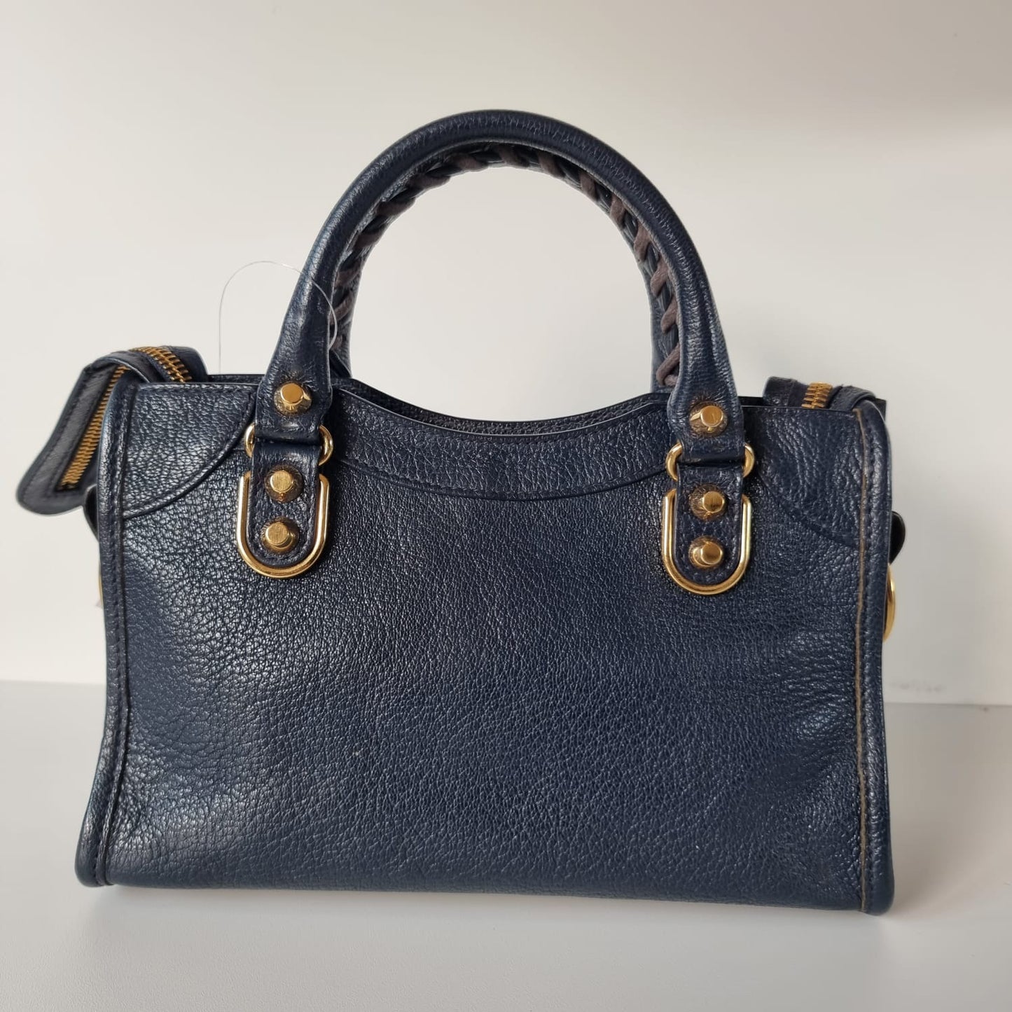 Balenciaga Mini City Dark Navy Edge GHW #E 2015