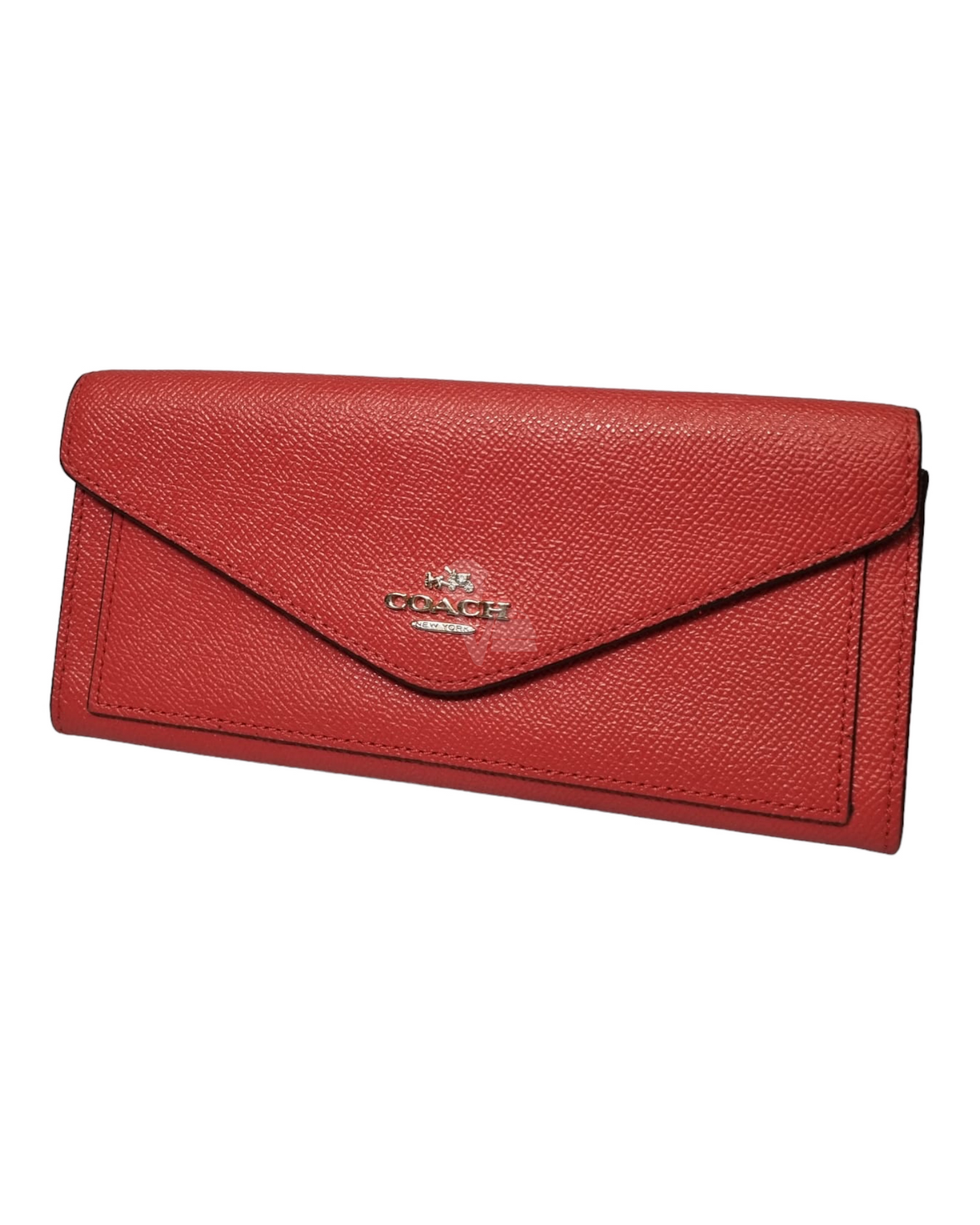 Coach Long Wallet Red Size 19x8