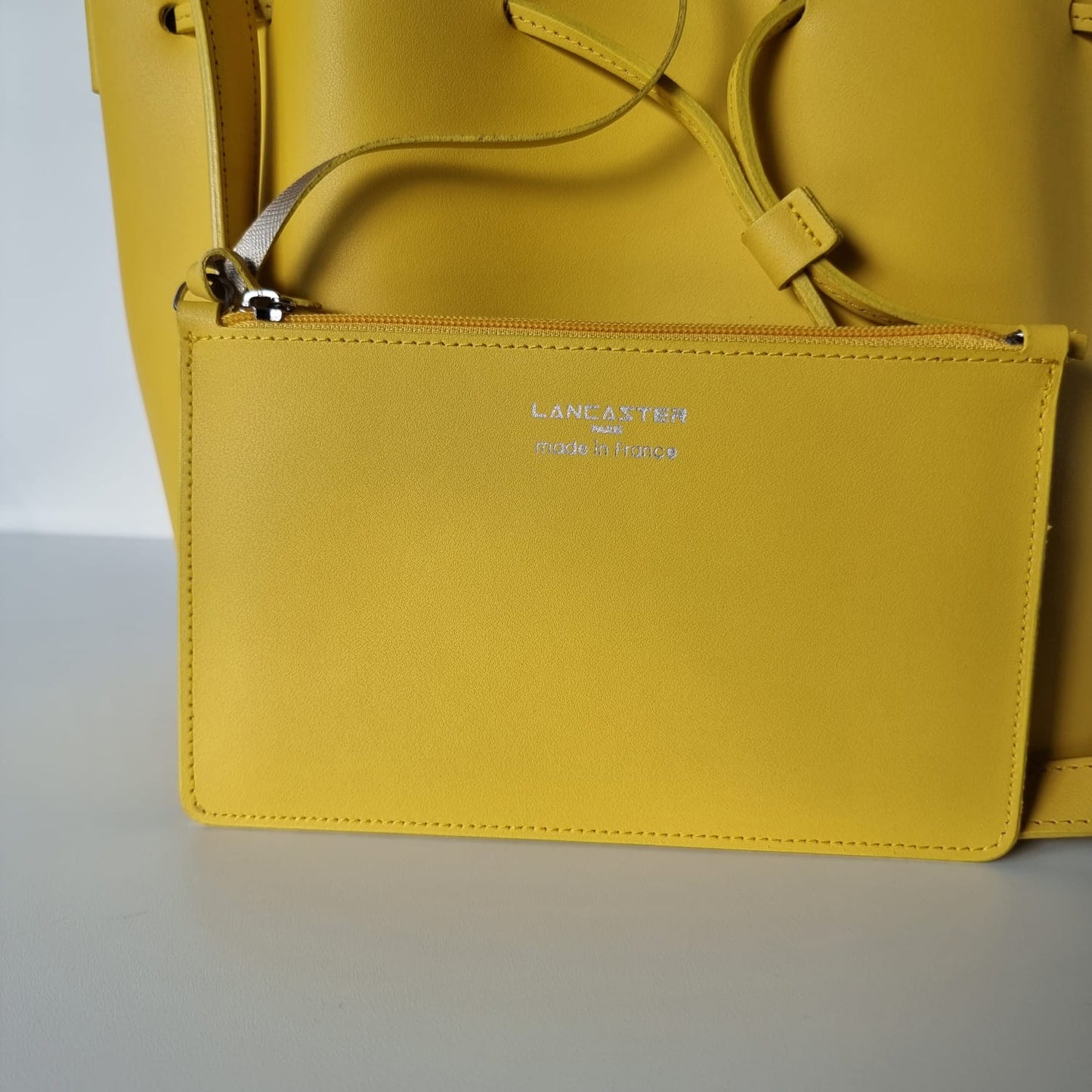 Lancaster Yellow Bucket Bag Size 24x13x24