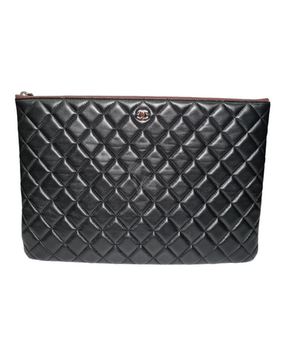 Chanel O Case Black Lambskin #21