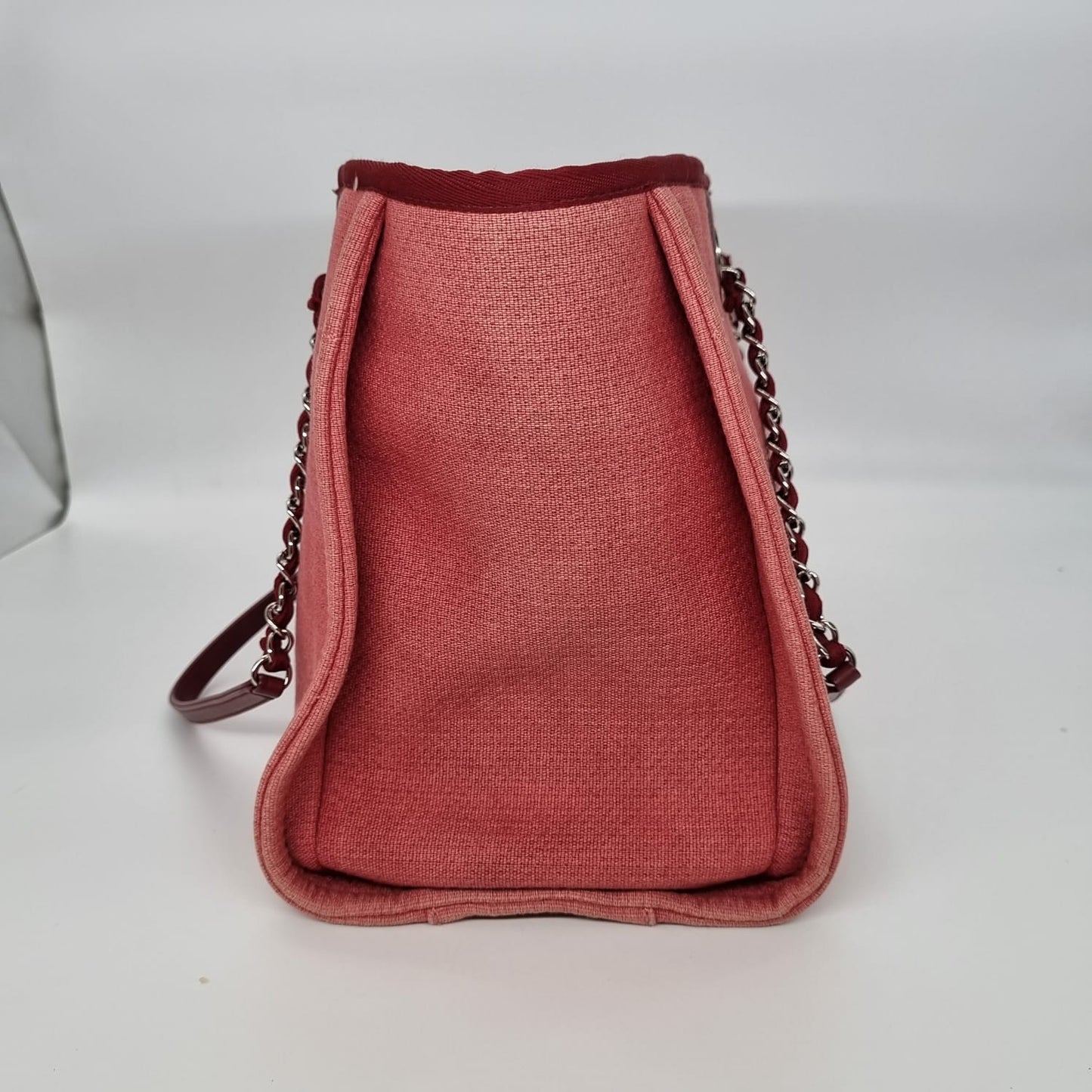 Chanel Deauville Canvas Red SHW #20