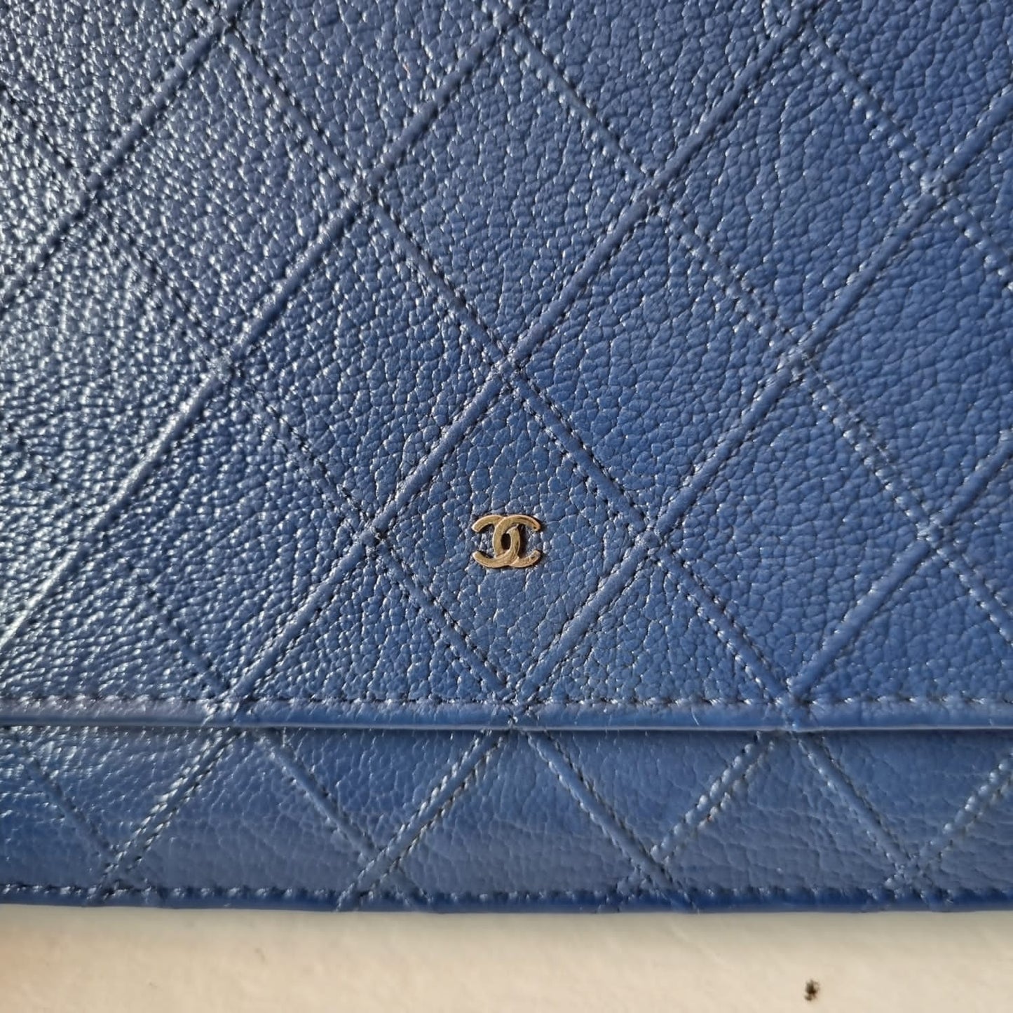 Chanel WOC Blue SHW #17 Size 19x14