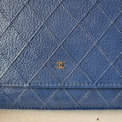 Chanel WOC Blue SHW #17 Size 19x14