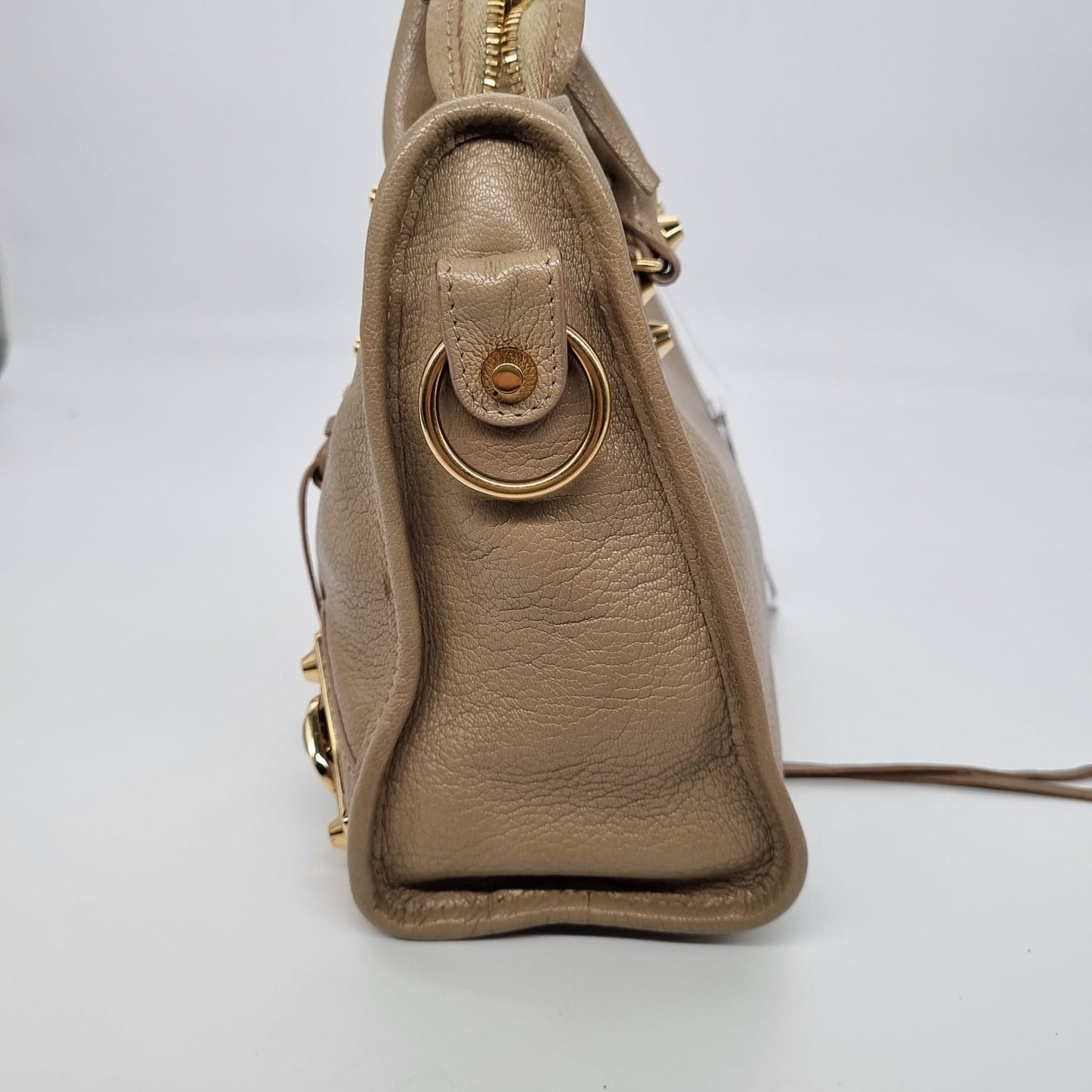 Balenciaga small city edge mettalic beige GHW #B 2017