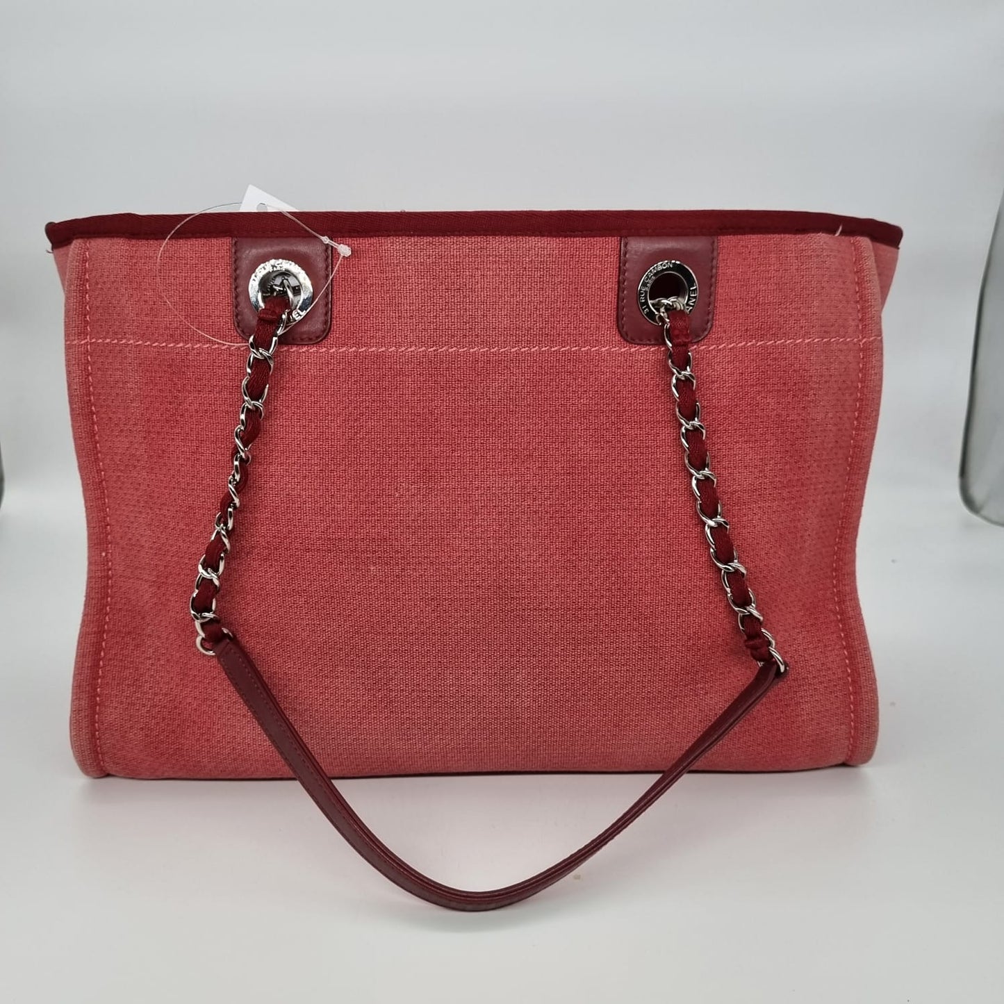 Chanel Deauville Canvas Red SHW #20