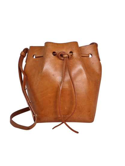 Mansur Gavriel Bucket Bag Tan Small Size 18x12x25