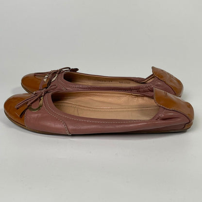 Bally Flat Shoes Pink Mustard