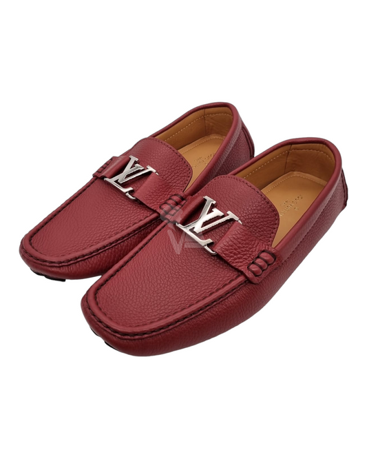 Louis Vuitton Monte Carlo Leather Loafer Hibiscus Red Size 8,5/28,5