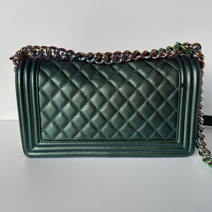 Chanel Boy Medium Emerald Green #21