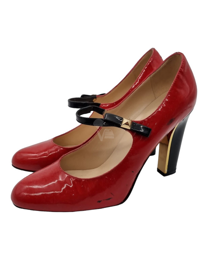 Kate Spade Nouvo Maraschino Red Patent Heels Size 8C/25