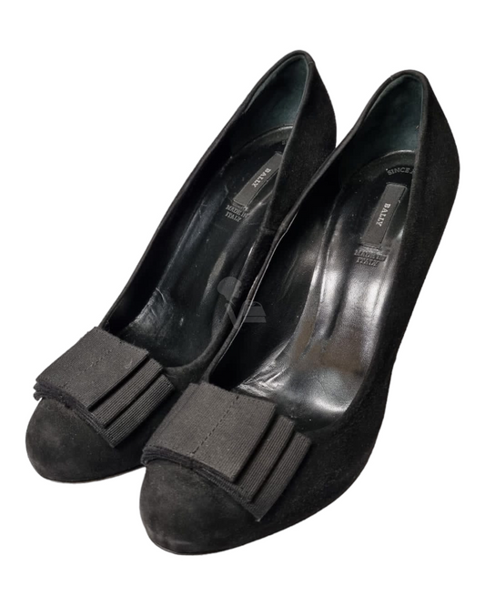 Bally Velvet Heels Black