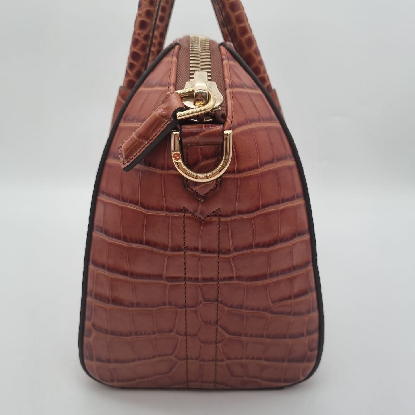 Givenchy Antigona Small Croco Brown 2019 Size 28x14x23