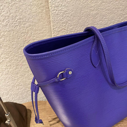 Louis Vuitton Neverfull MM Epi Leather Purple 2013 Size 32x16x30