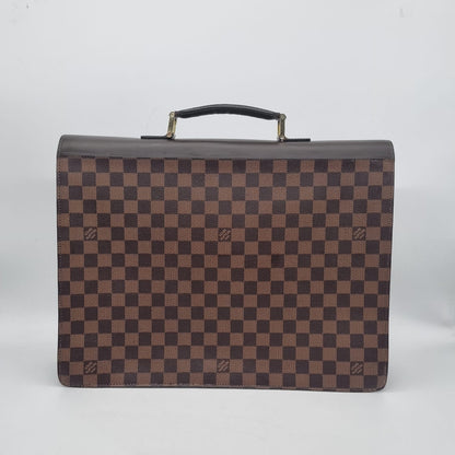 Louis Vuitton Briefcase Damier Ebene 2002 Size 40x9x32