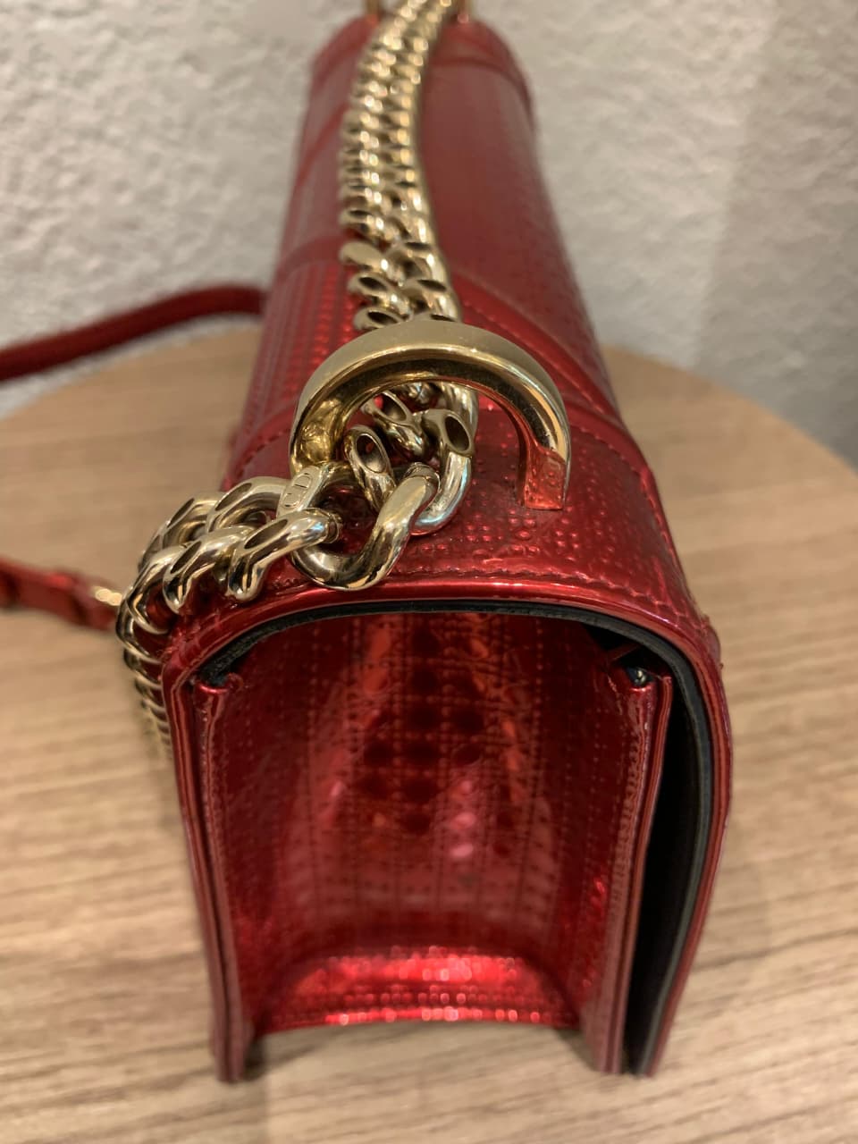Dior Diorama Medium Metallic Red 2018 Size 25x10x16