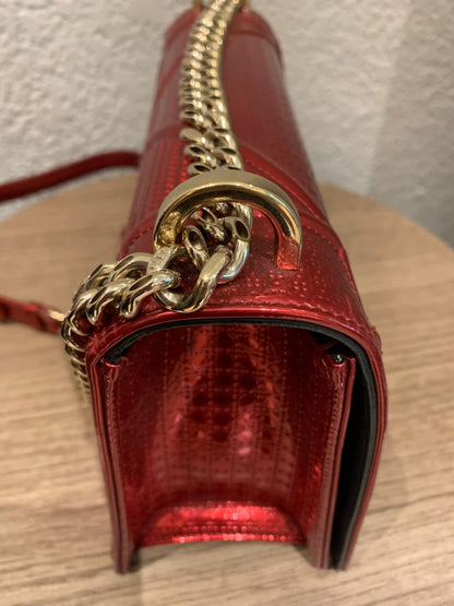 Dior Diorama Medium Metallic Red 2018 Size 25x10x16