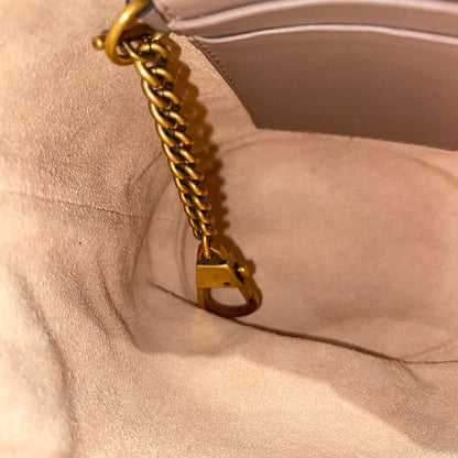 Gucci Matelasse Mini Bucket Bag Nude GHW Size 13x11x18