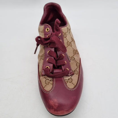 Gucci Sneakers GG Burgundy Size 35/24