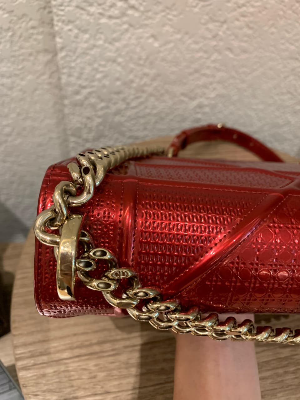 Dior Diorama Medium Metallic Red 2018 Size 25x10x16