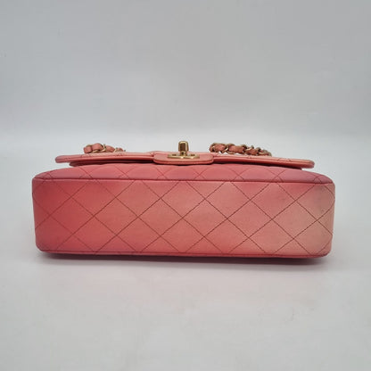 Chanel Classic Medium Pink Ombre GHW #13 Size 25x7x16