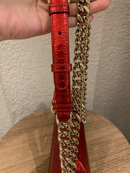 Dior Diorama Medium Metallic Red 2018 Size 25x10x16