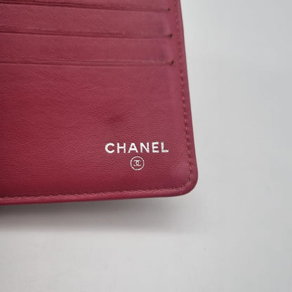 Chanel Camellia Long Wallet Black #14 Size 20x12