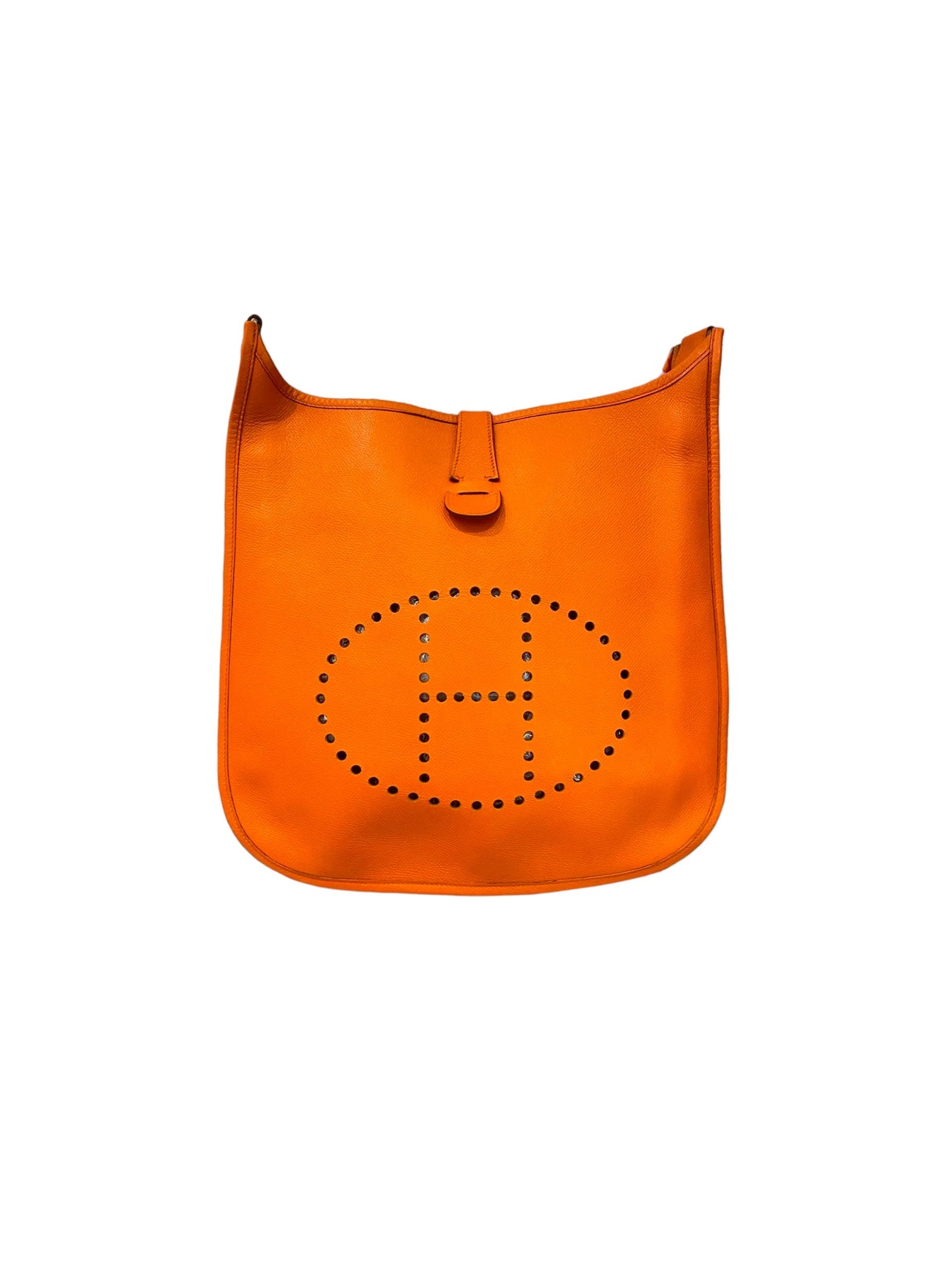 Hermes Evelyne PM Epsom Leather Orange #I Kotak Size 29x8x30