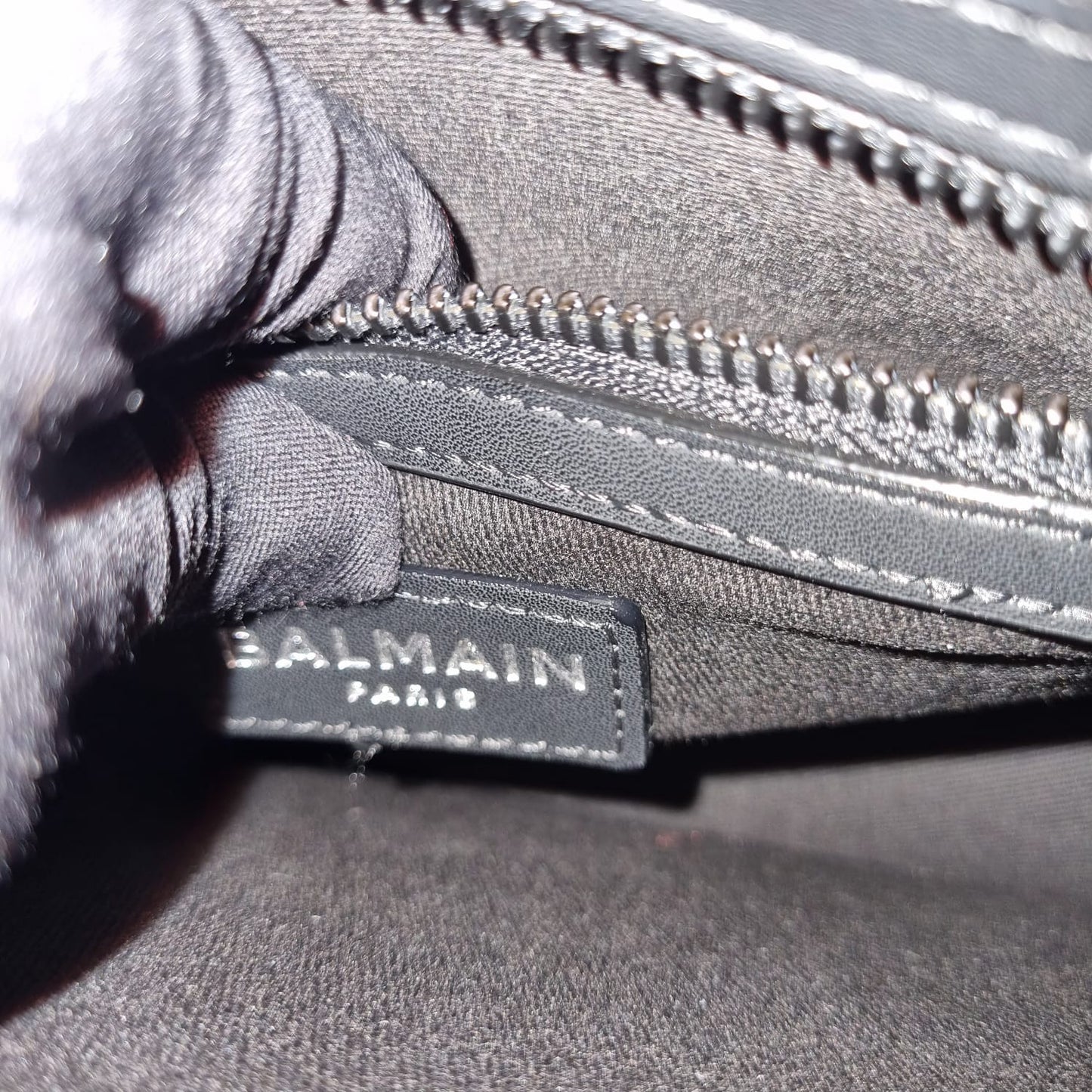 Balmain Pouch Black Size 24x5x18 NEW