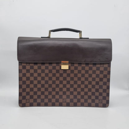 Louis Vuitton Briefcase Damier Ebene 2002 Size 40x9x32