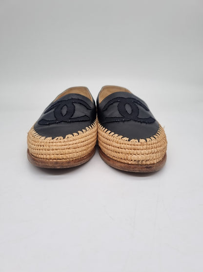 Chanel CC Espadrilles Black Size 39/25cm