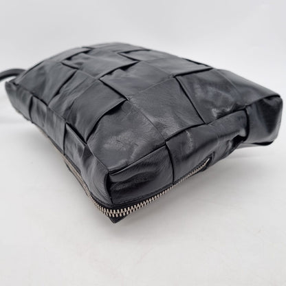 Bottega Veneta Intrecciato Travel Organizer Clutch Black Size 27x18