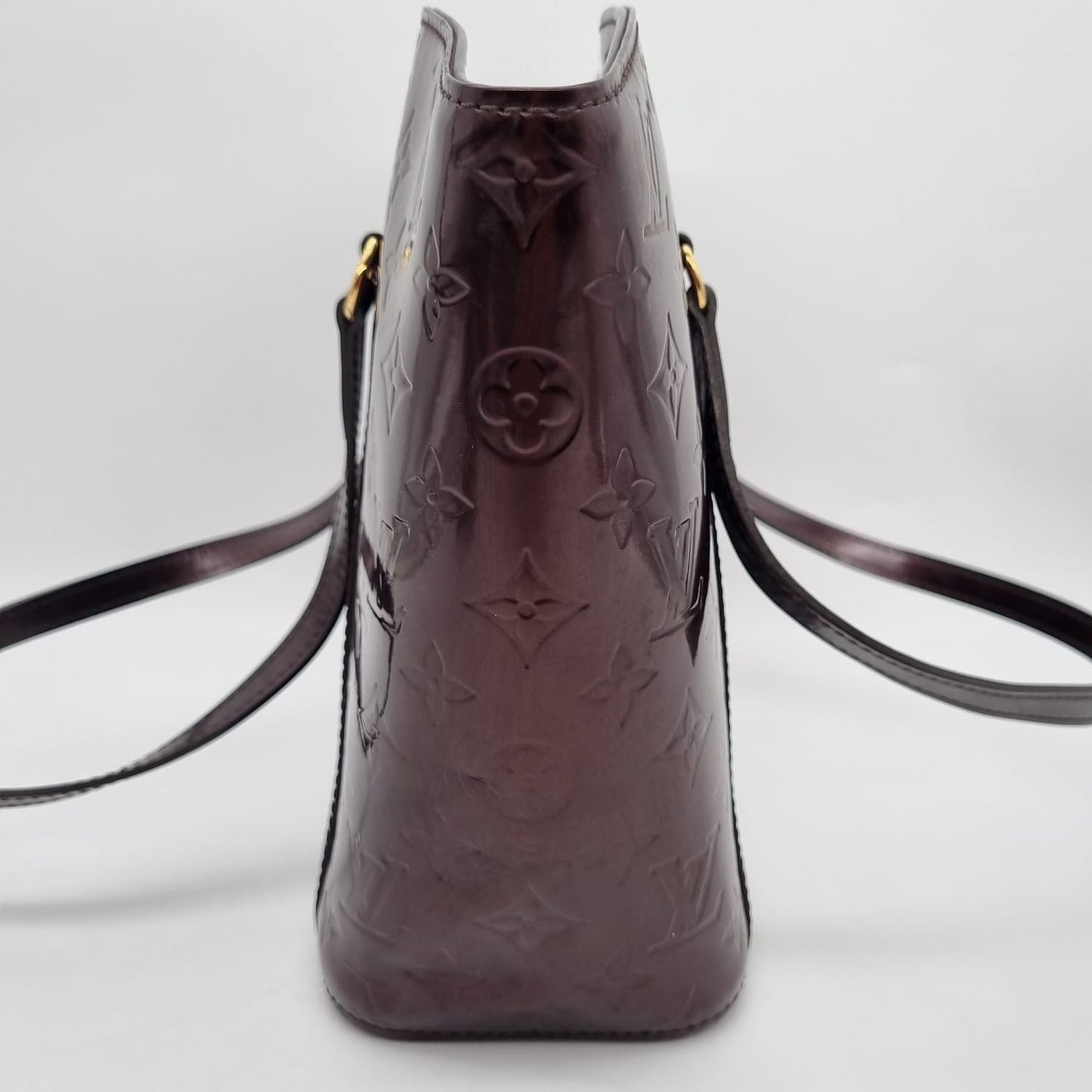 Louis Vuitton Avalon PM Monogram Vernis Red Wine 2012 Size 24x11x24