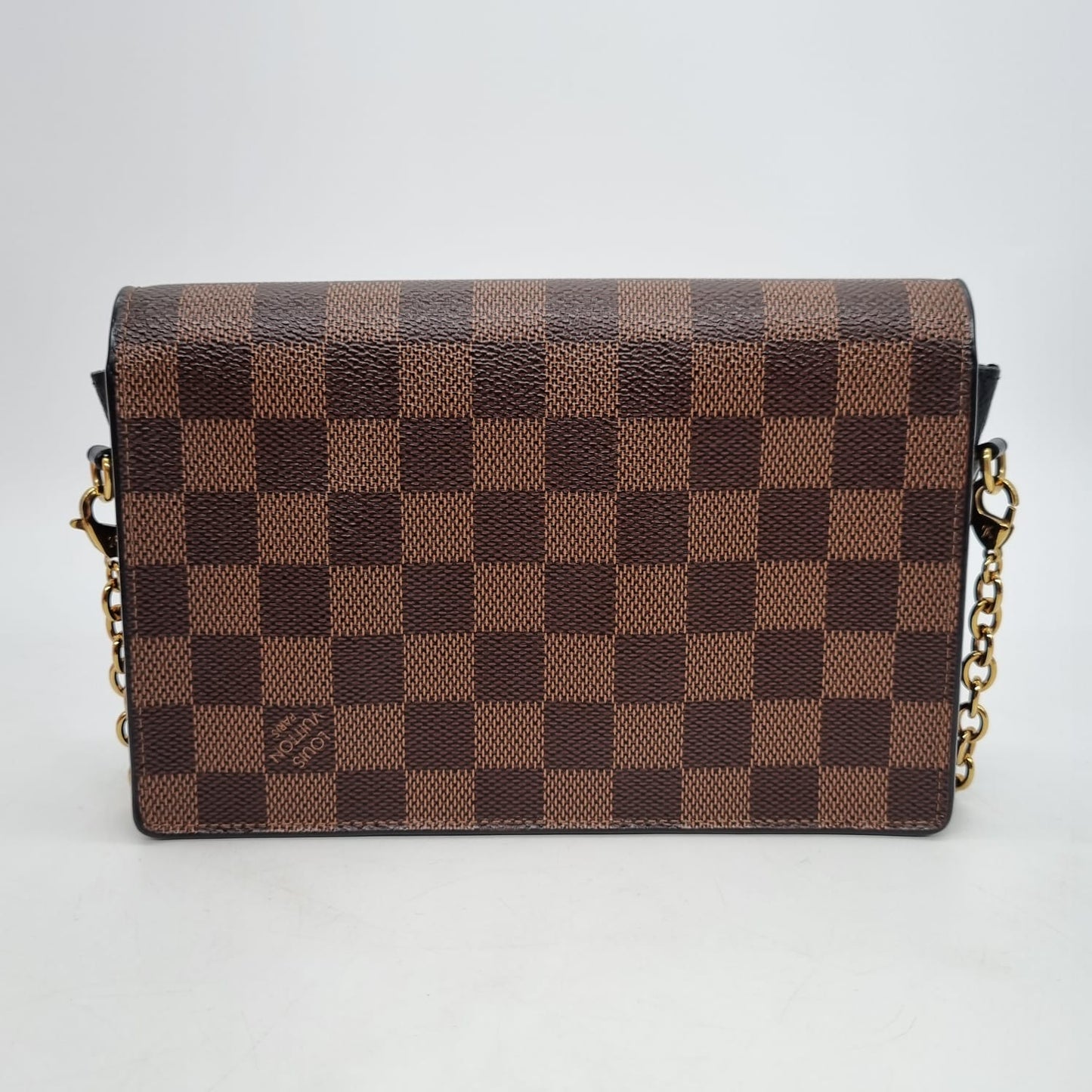 Louis Vuitton Vavin Damier Ebene Chain Wallet 2021 Size 16x4x13