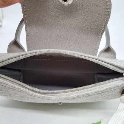 Longchamp Le Pliage XS Jersey University Collection Light Grey Size 16x6x10