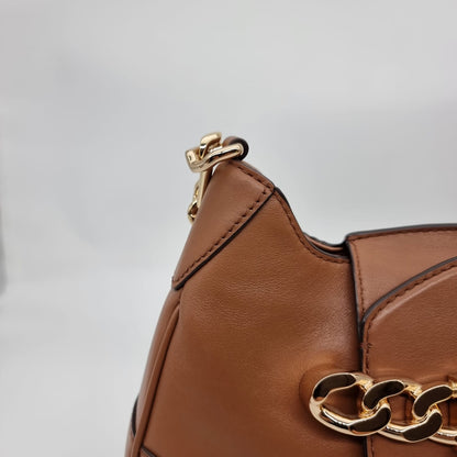 Michael Kors Hally Shoulder Bag Tan Size 29x6x20