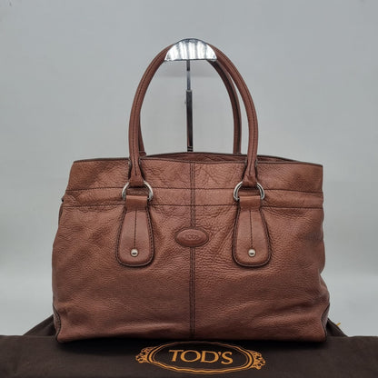 Tod's Shoulder Bag Large Brown Size 38x13x23