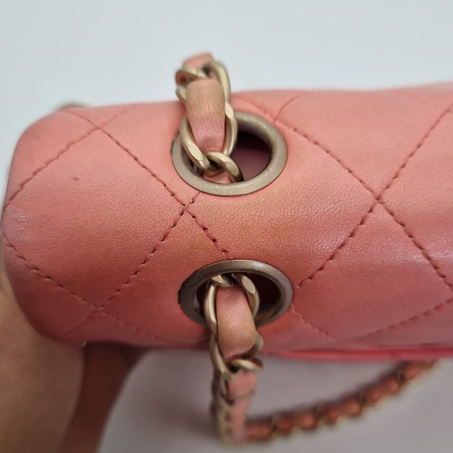 Chanel Classic Medium Pink Ombre GHW #13 Size 25x7x16