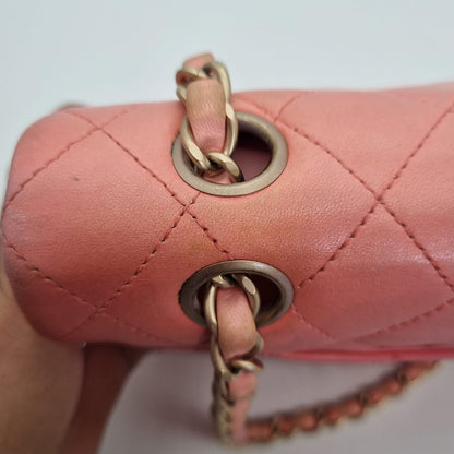 Chanel Classic Medium Pink Ombre GHW #13 Size 25x7x16