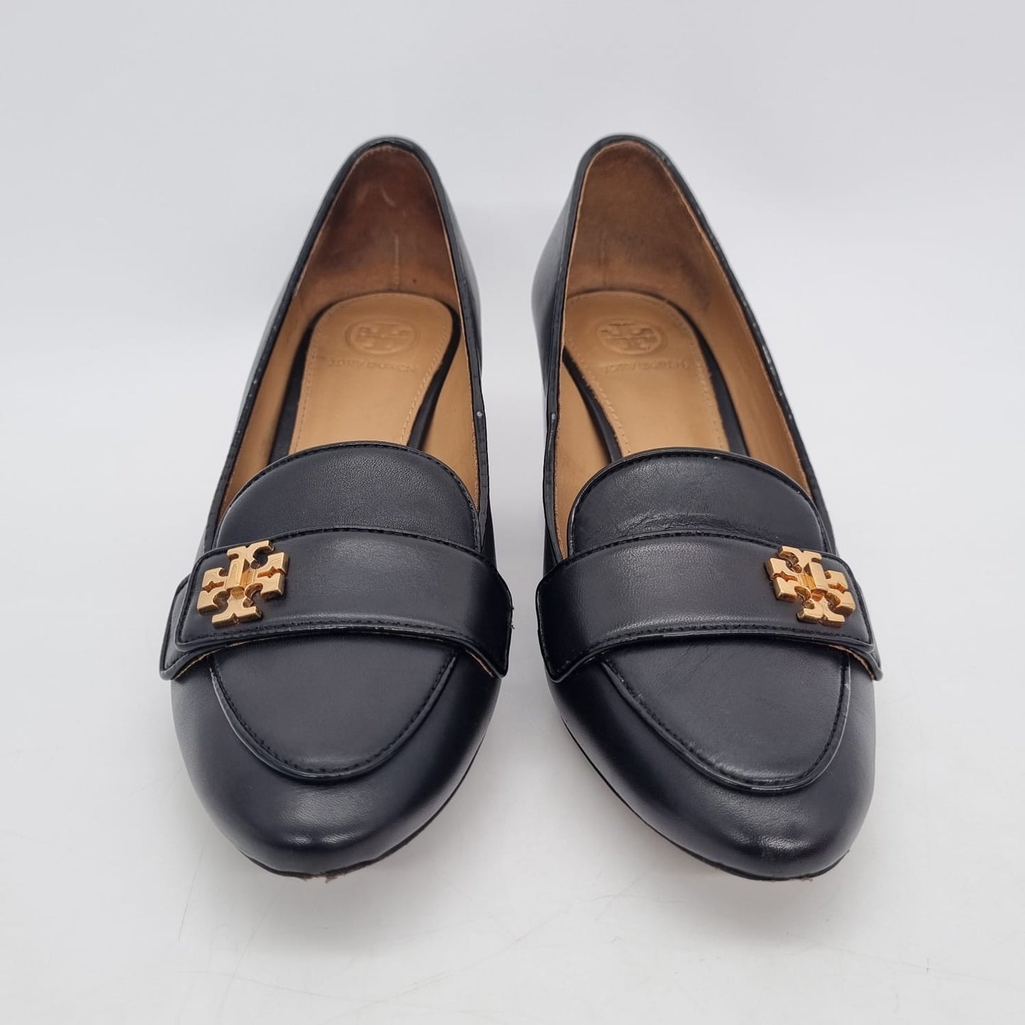 Tory Burch Kira 65mm Leather Pump Black Size 5/22,5