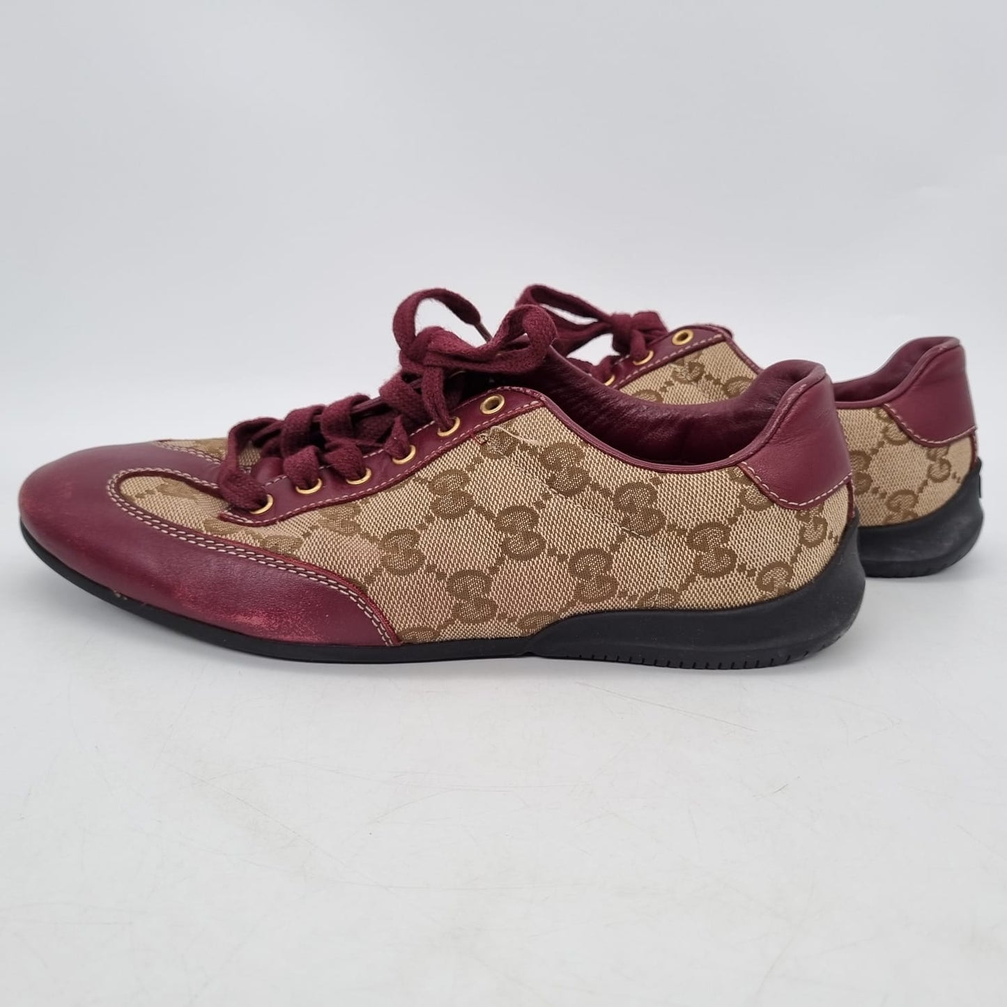 Gucci Sneakers GG Burgundy Size 35/24