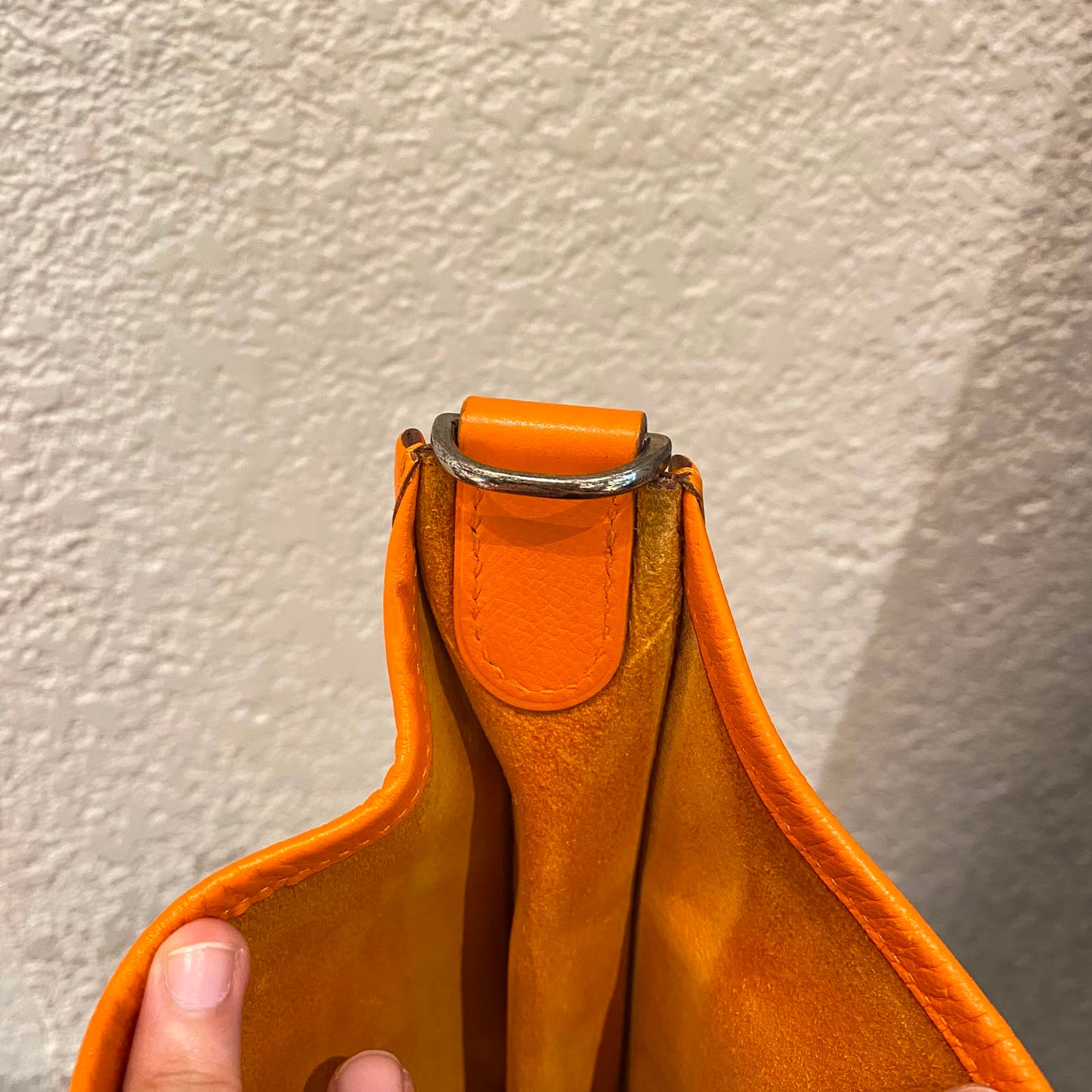 Hermes Evelyne PM Epsom Leather Orange #I Kotak Size 29x8x30