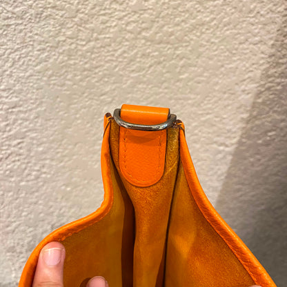Hermes Evelyne PM Epsom Leather Orange #I Kotak Size 29x8x30