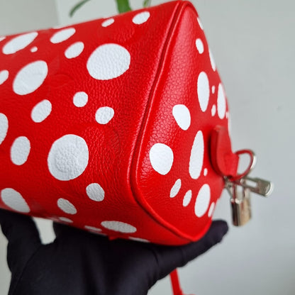 Louis Vuitton x Yayoi Kusama Speedy 20 Red CHIP 2023 Size 20x11x16