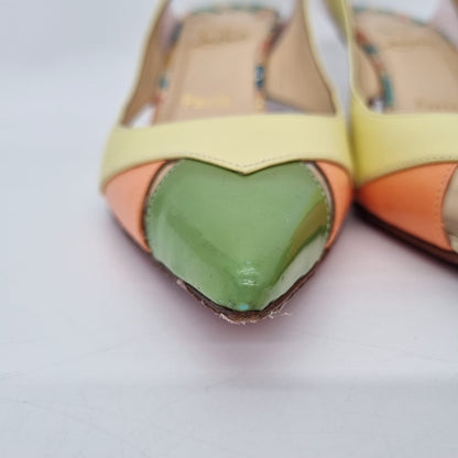 Christian Louboutin Air Chance Heels Tricolor Size 38/ 25 Dari Ujung