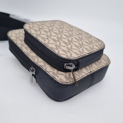 Michael Kors Cooper Phone Wallet Xbody Black Size 12x6x19