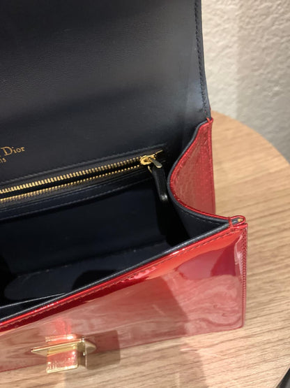 Dior Diorama Medium Metallic Red 2018 Size 25x10x16