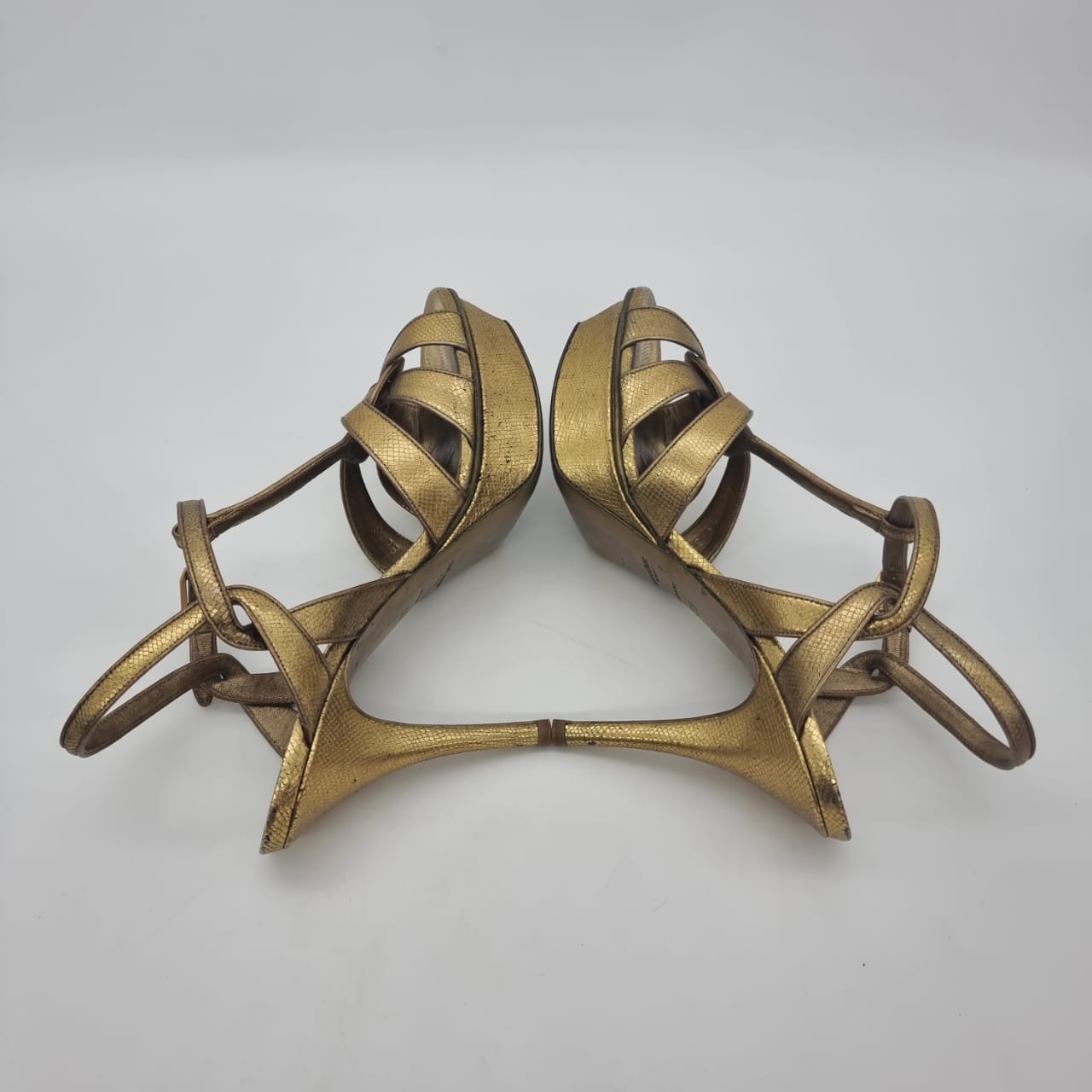 Yves Saint Laurent Tribute Gold Metalic Size 38/25