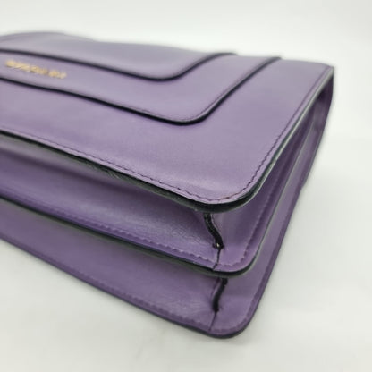 Bvlgari Medium Serpenti Forever Crossbody Bag Purple Size 27x5x20