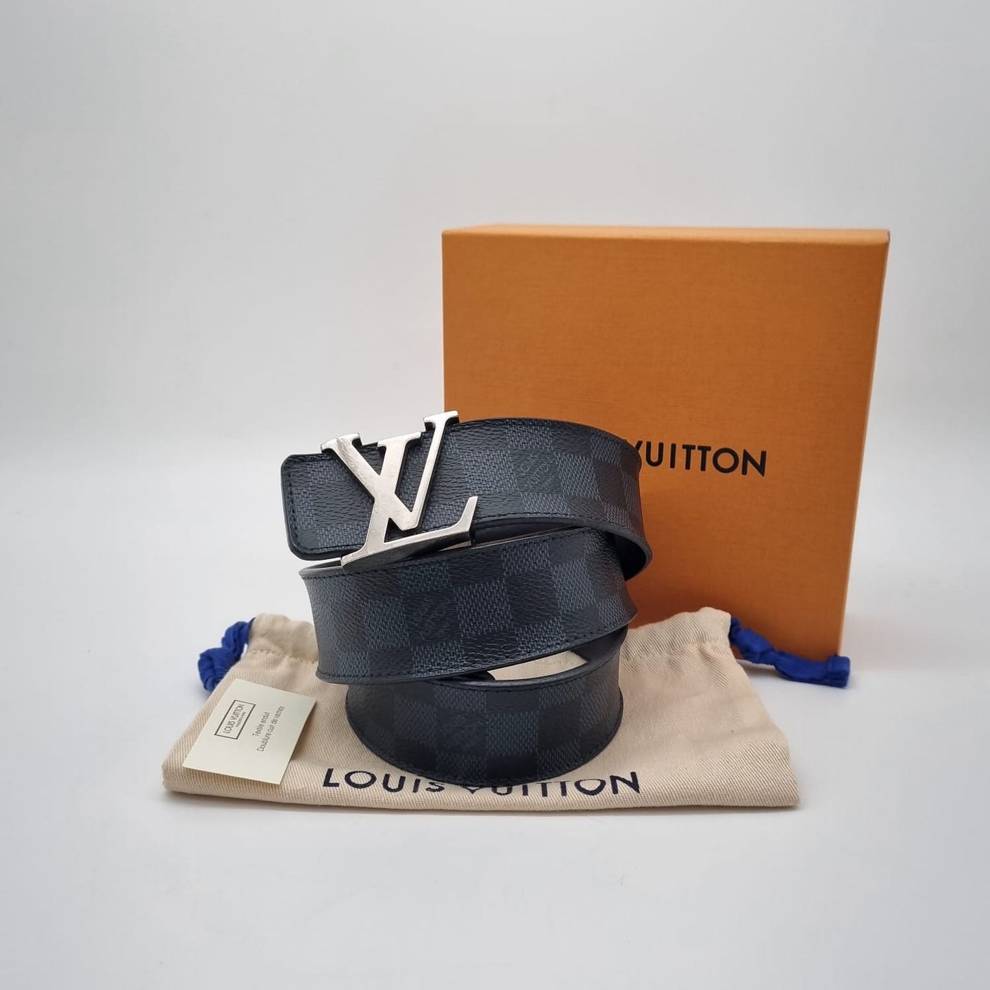 Louis Vuitton Belt Damier Cobalt 2016 P. 107cm